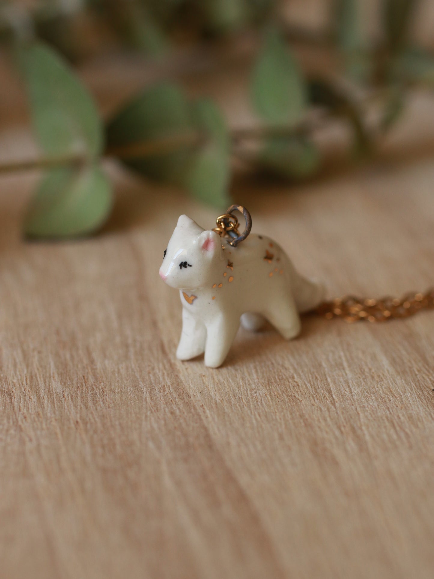 Starry cat necklace
