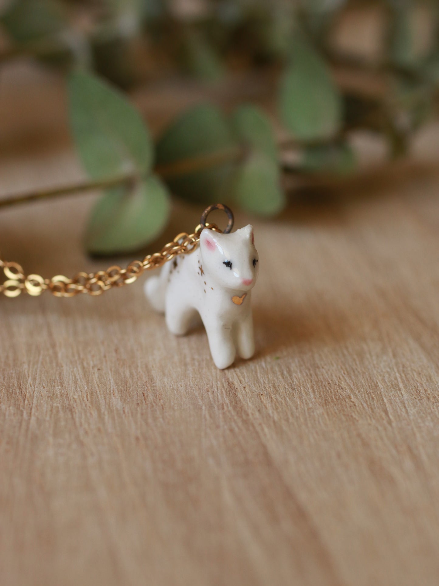 Starry cat necklace