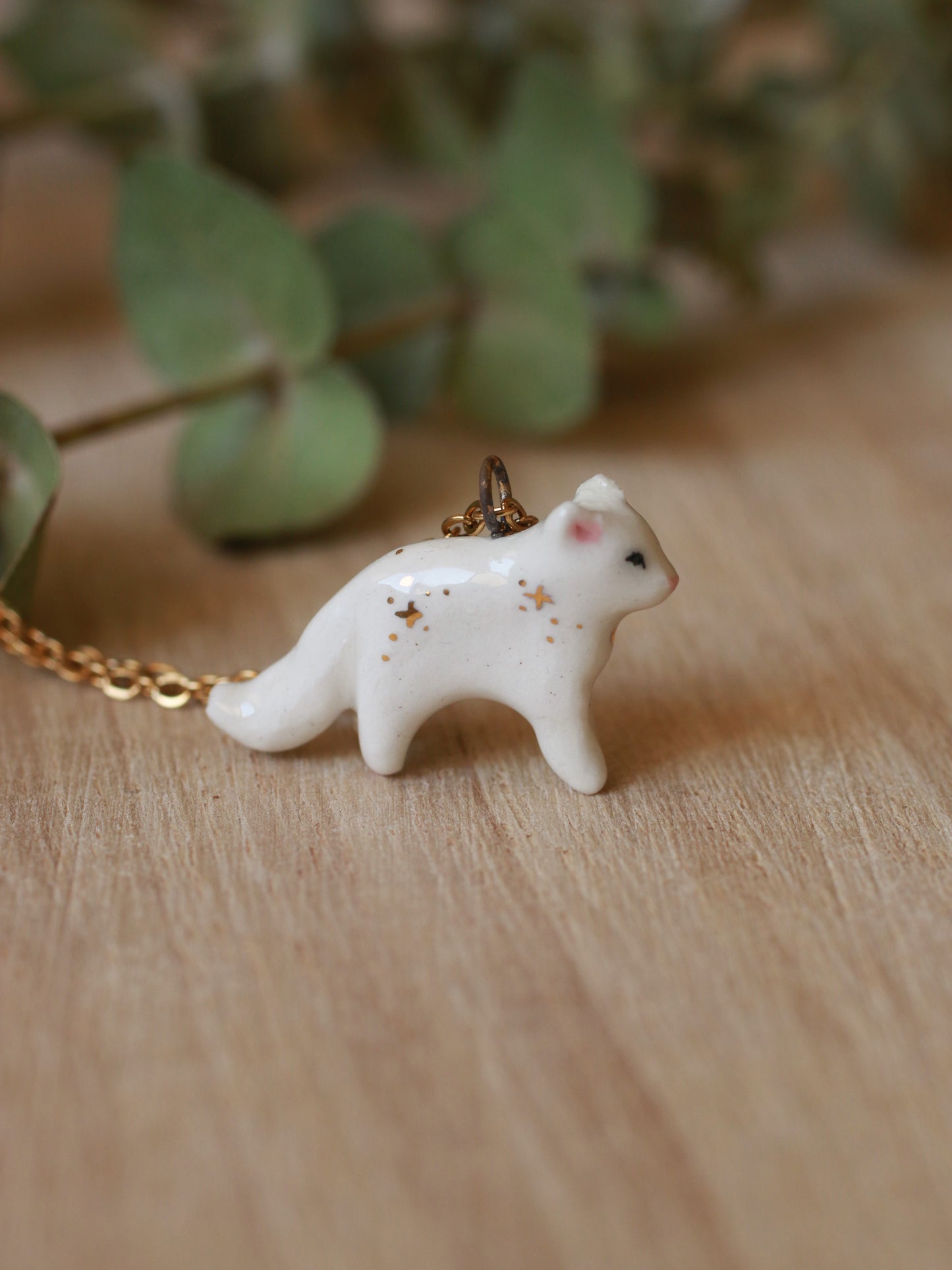 Starry cat necklace