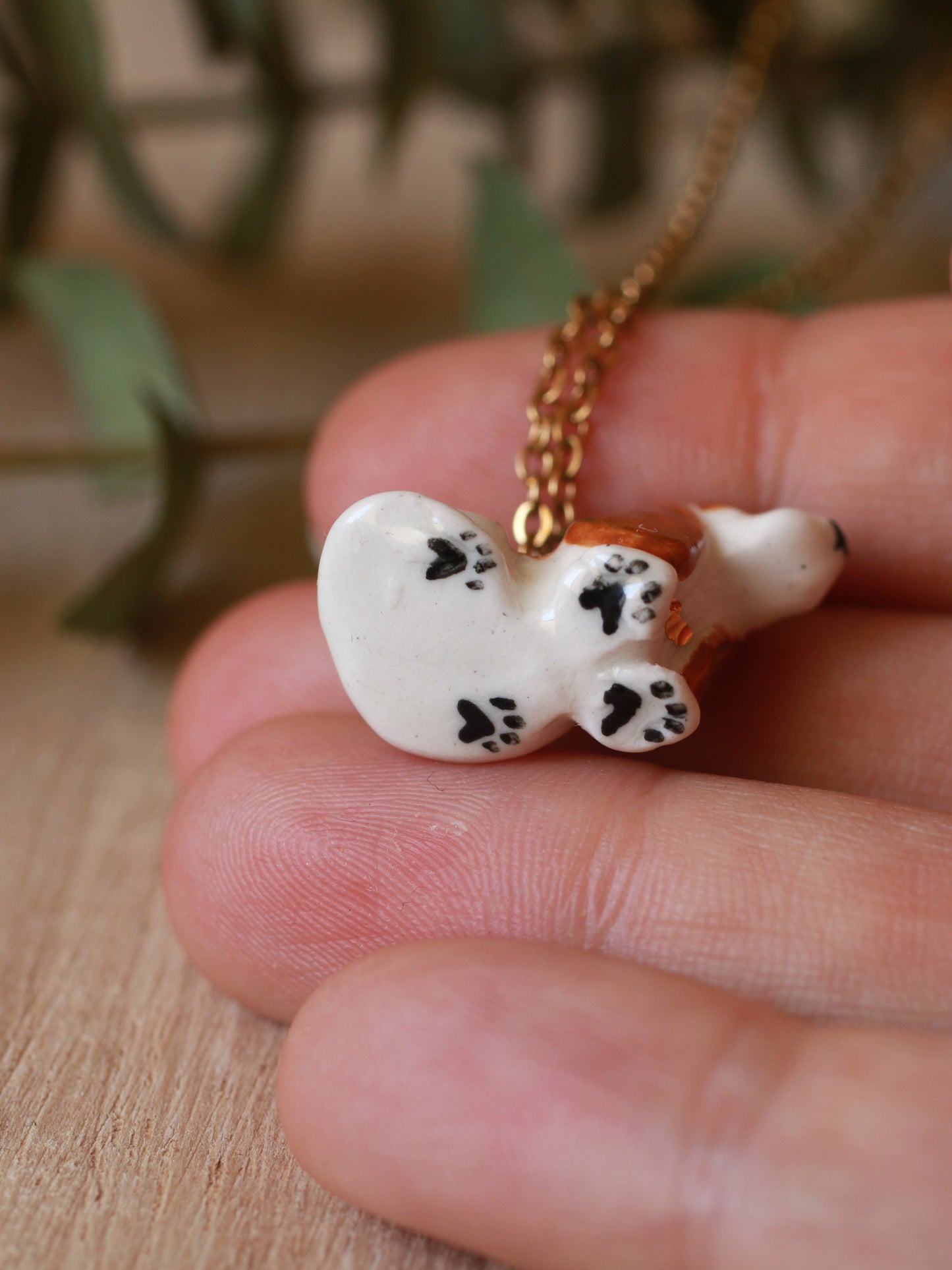 Basset hound puppy necklace