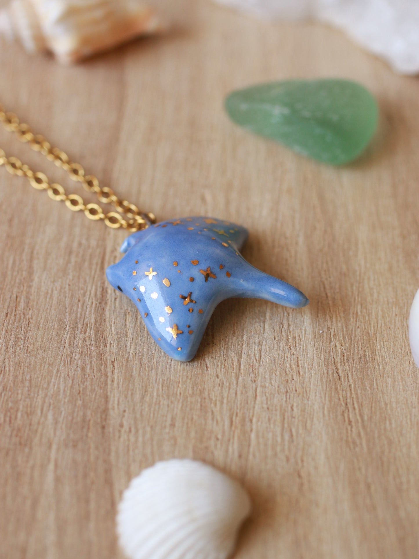 Manta ray necklace