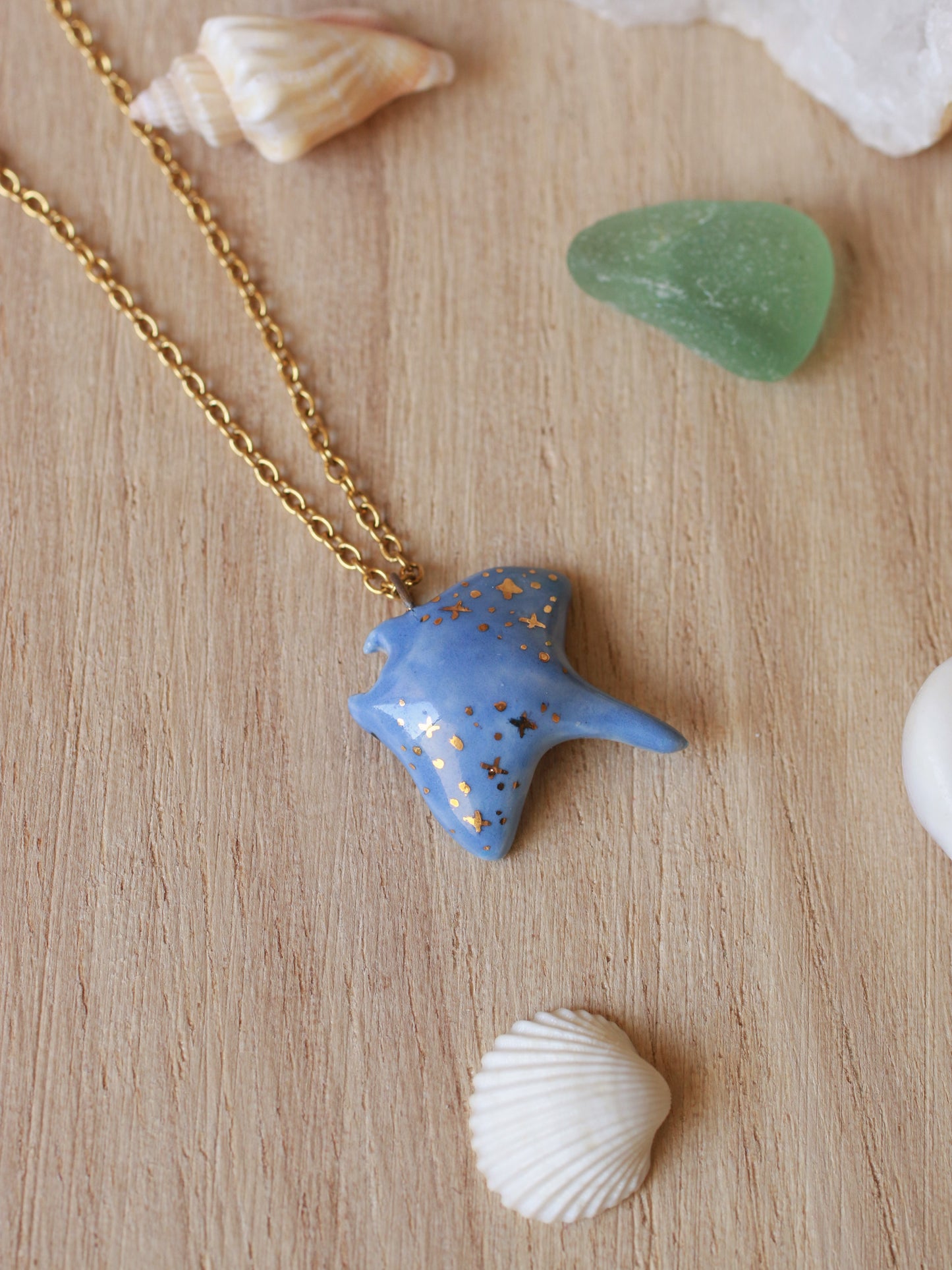 Manta ray necklace
