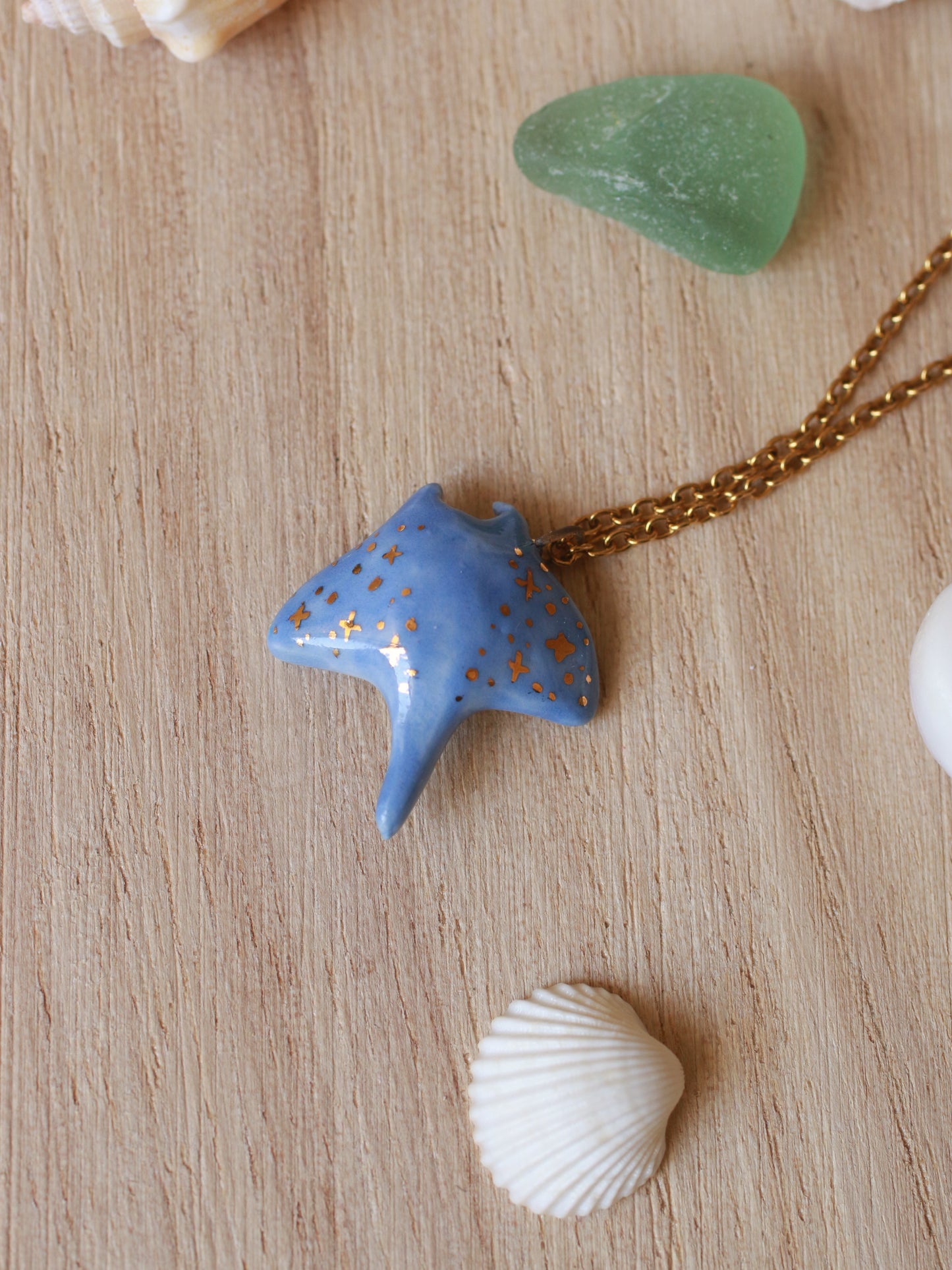 Manta ray necklace