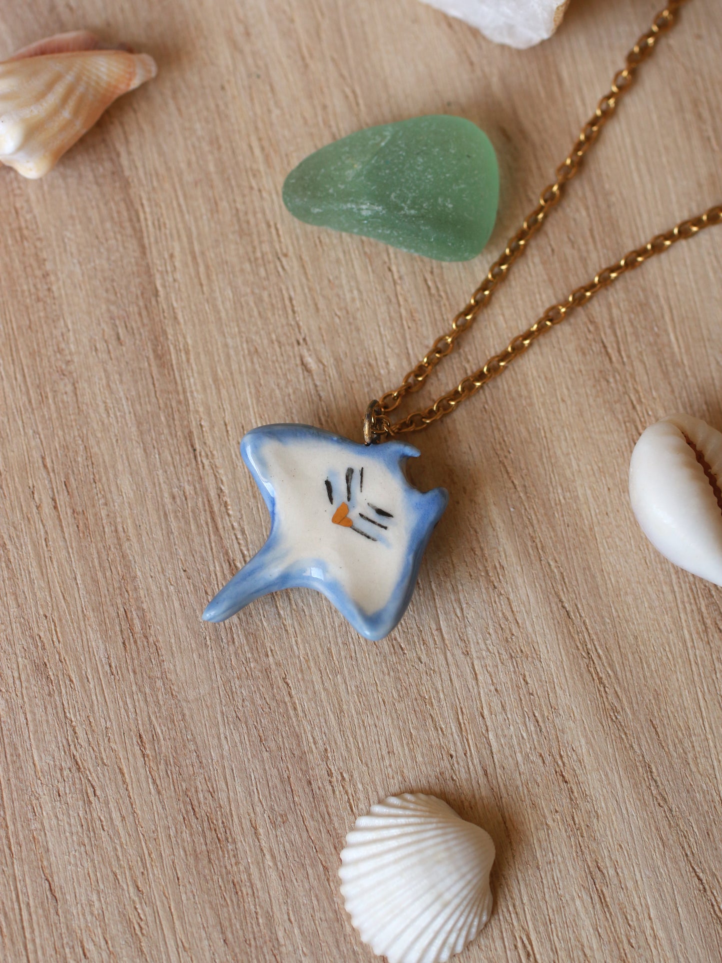 Manta ray necklace