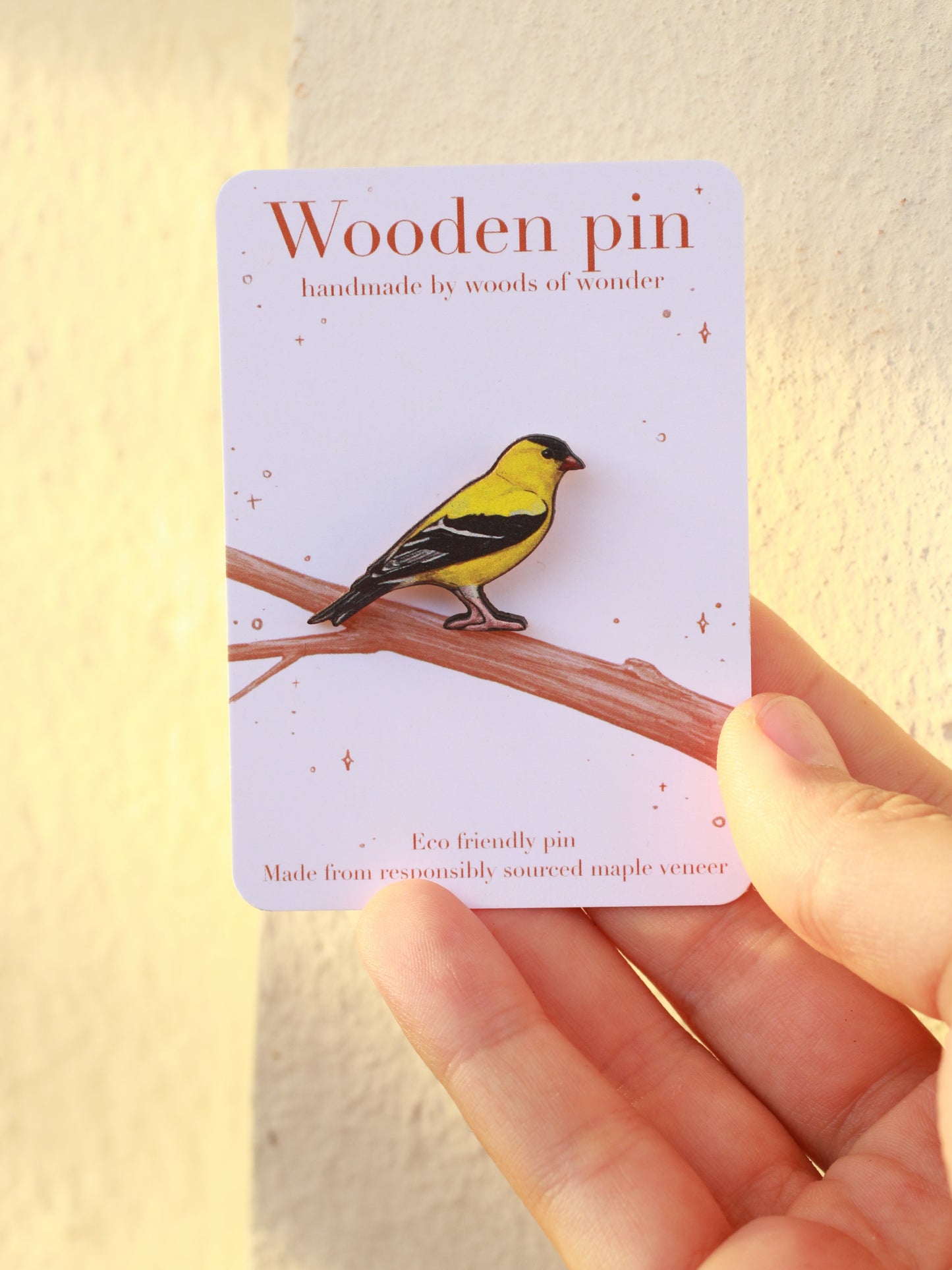 Goldfinch pin