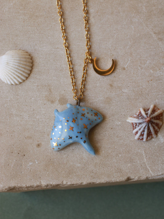 Manta ray necklace