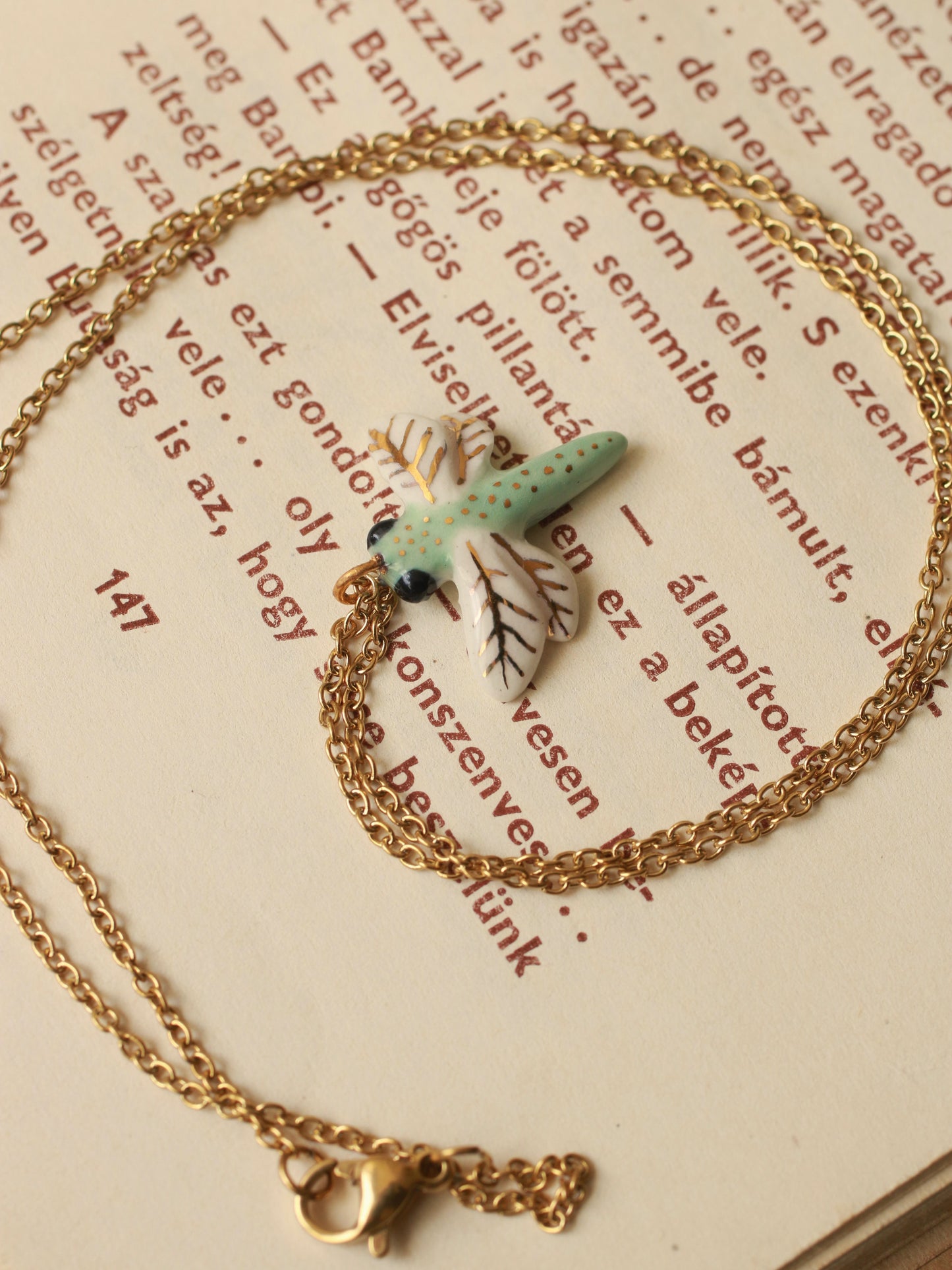 Dragonfly necklace