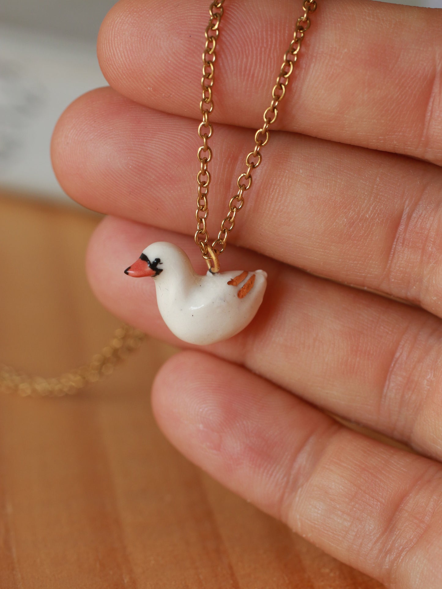 Swan necklace