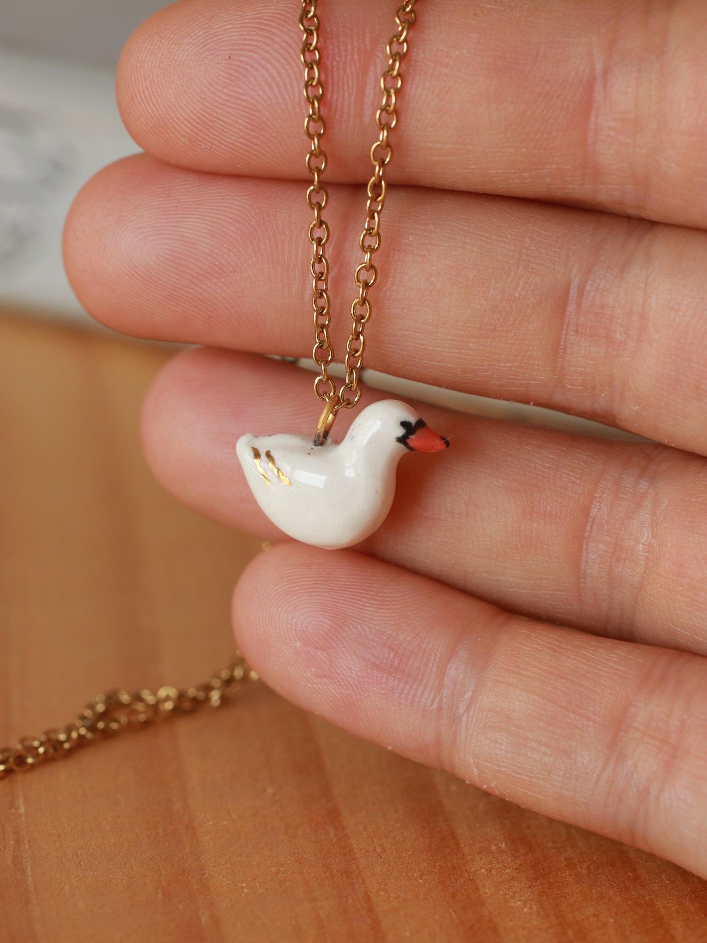 Swan necklace