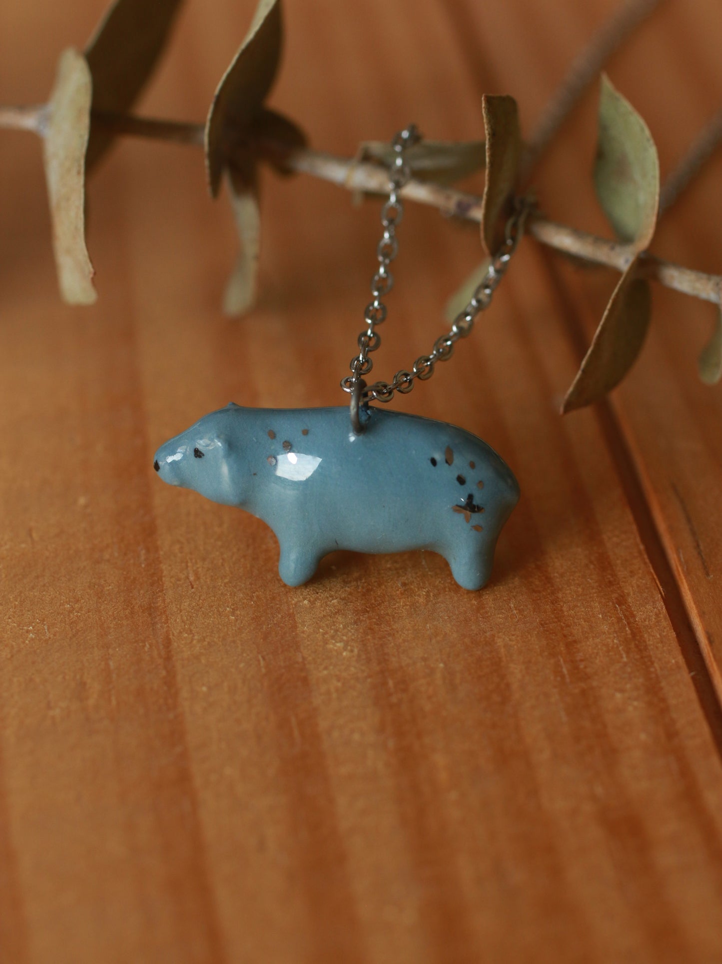 Hippopotamus necklace