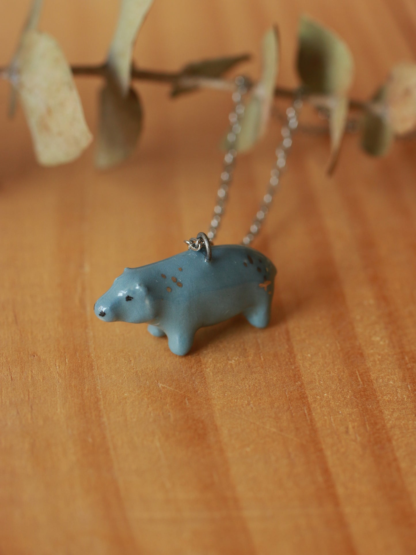 Hippopotamus necklace