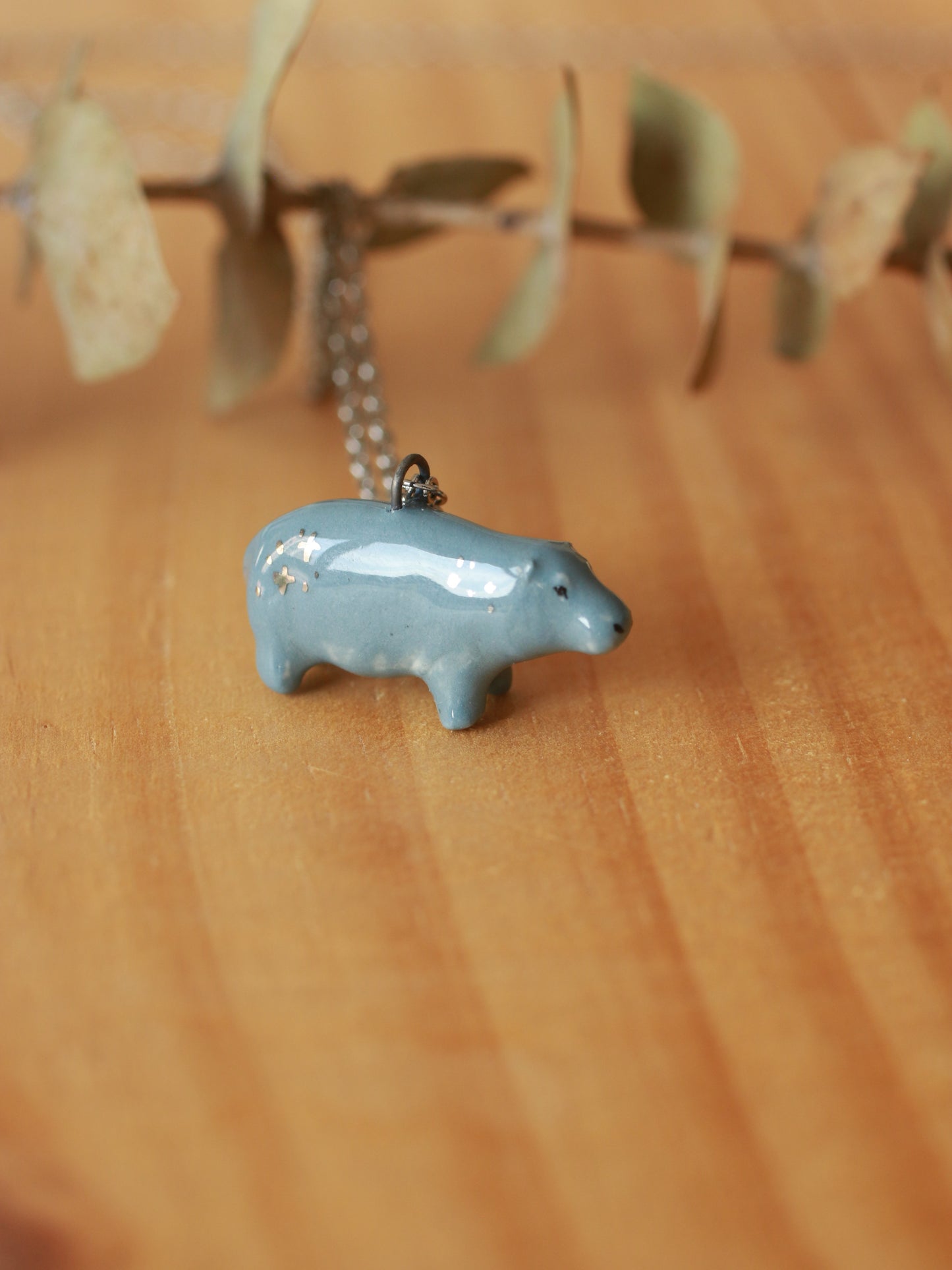 Hippopotamus necklace