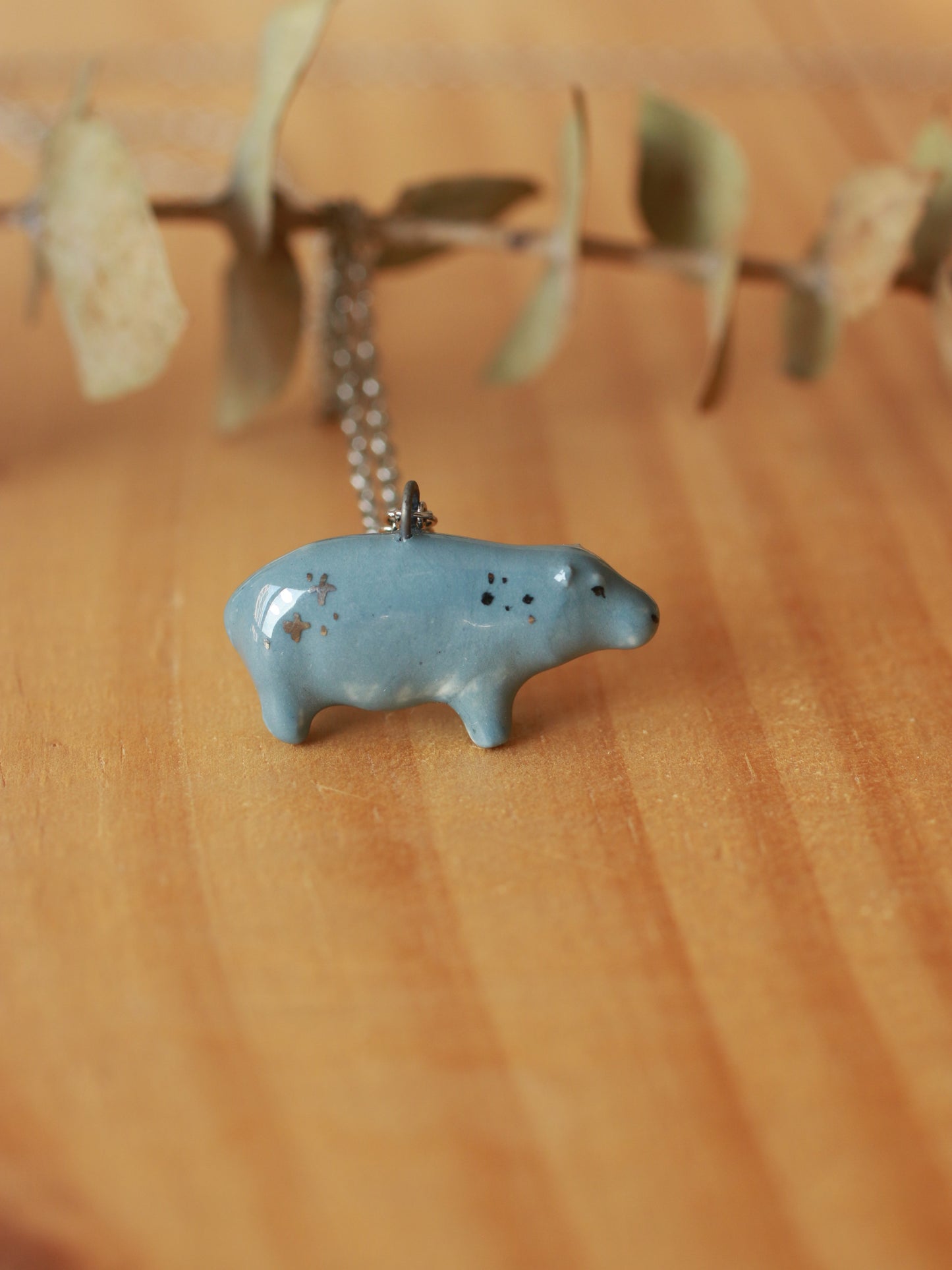 Hippopotamus necklace