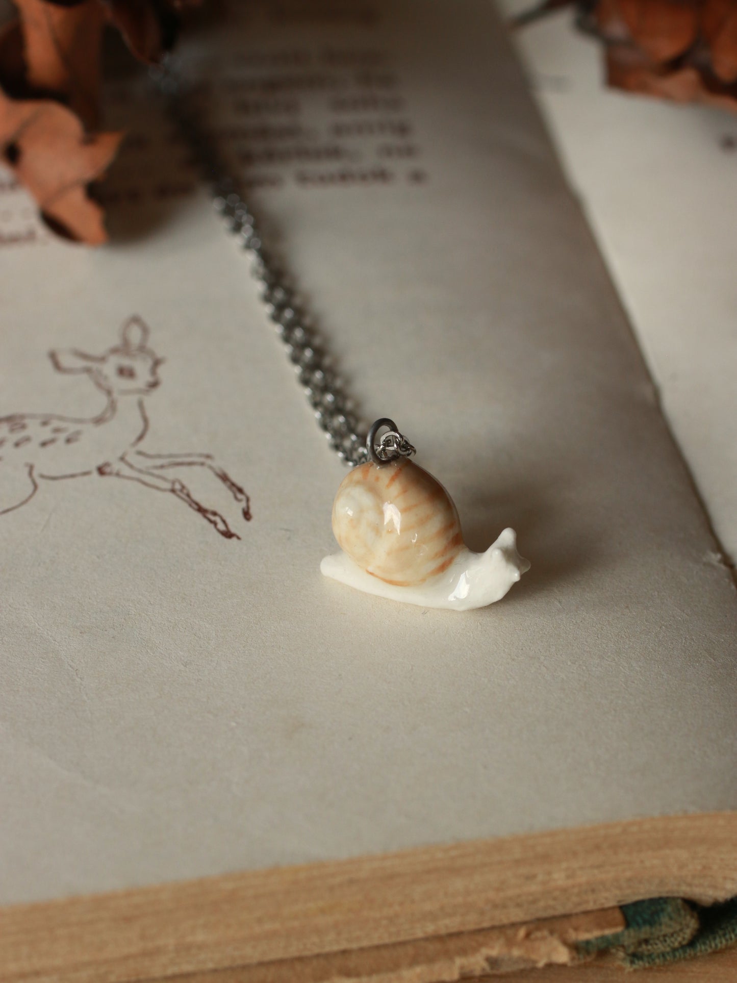 Snail necklace