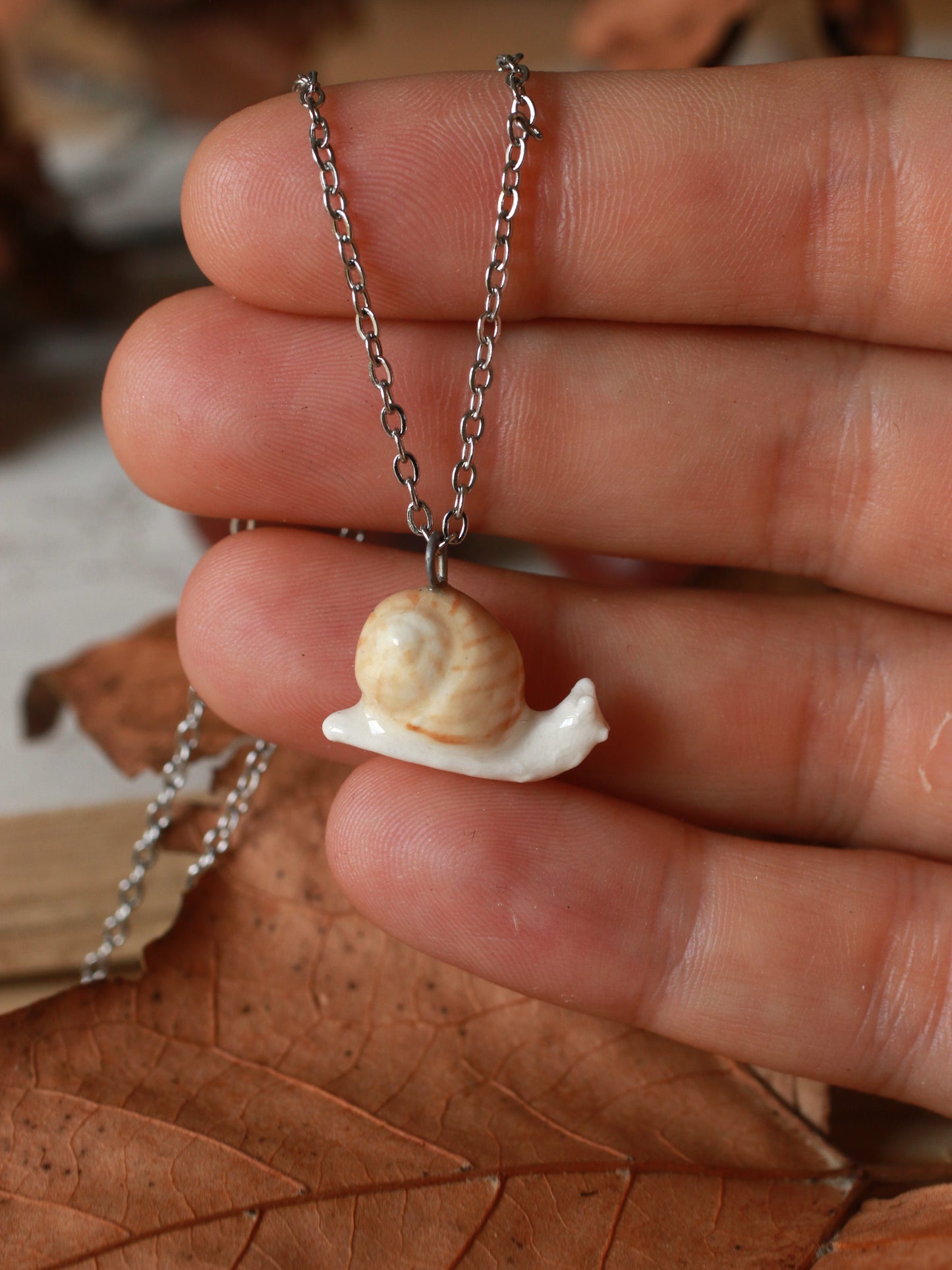 Snail necklace