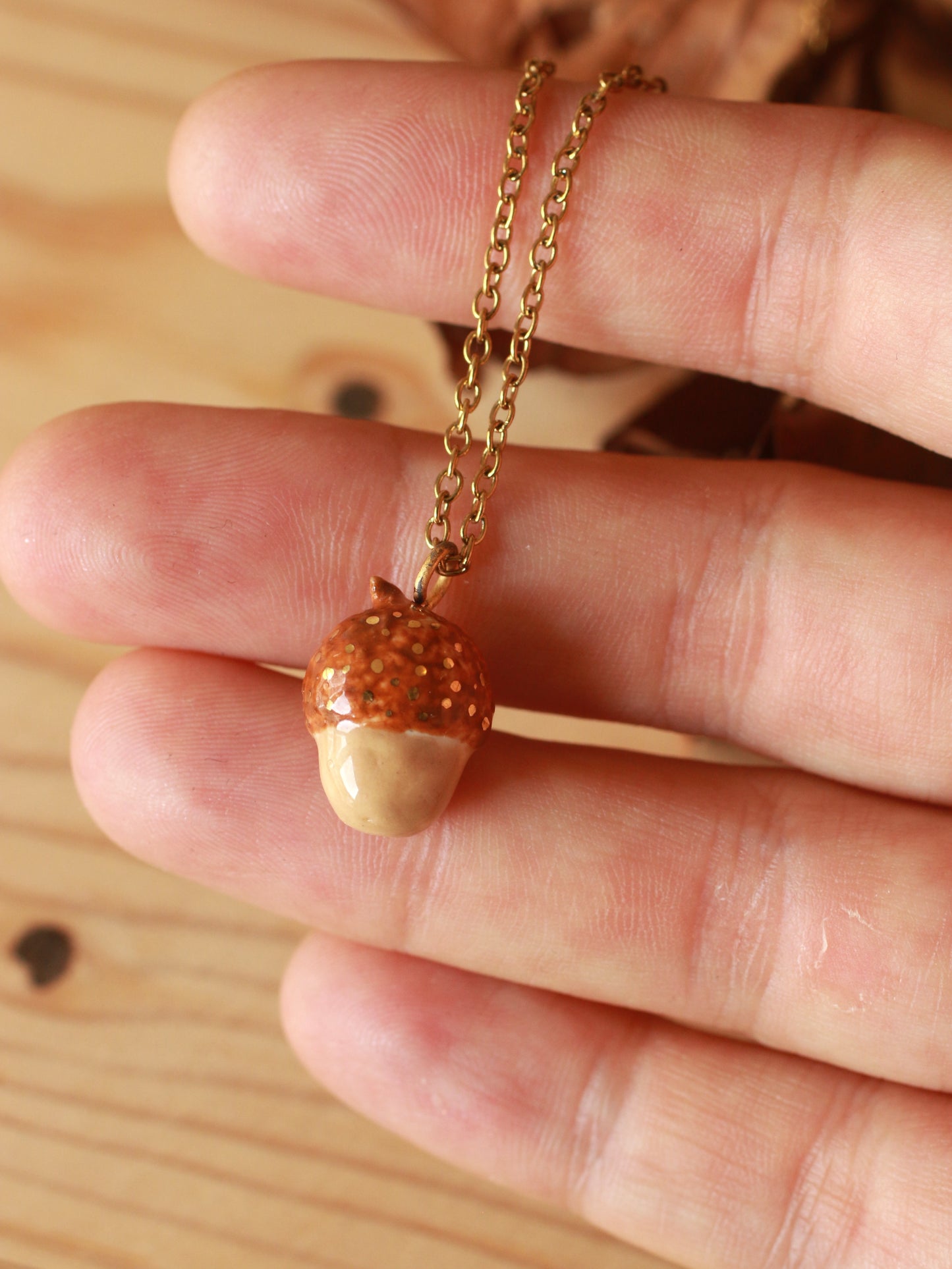 Acorn necklace