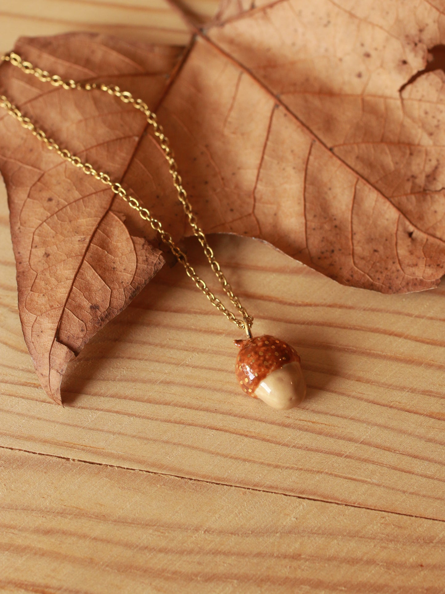 Acorn necklace