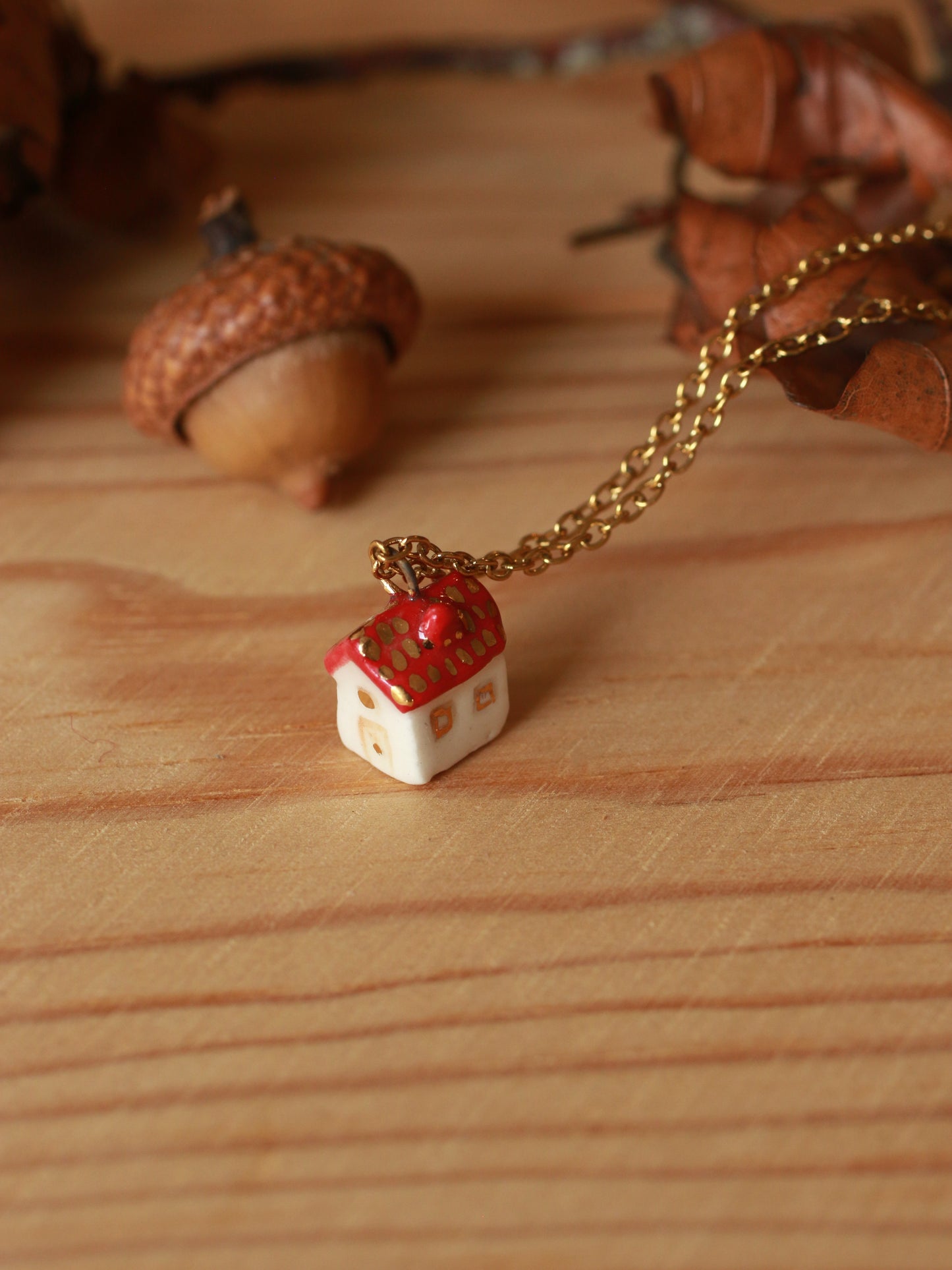 Tiny house necklace