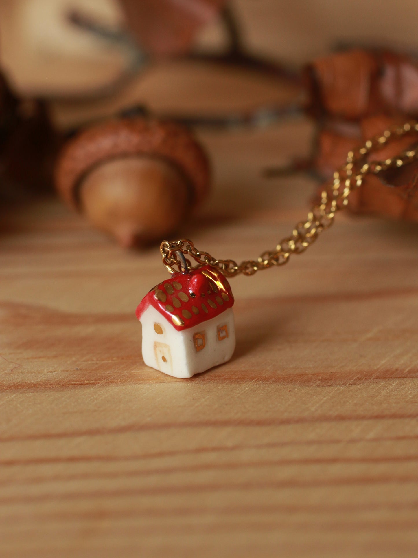 Tiny house necklace