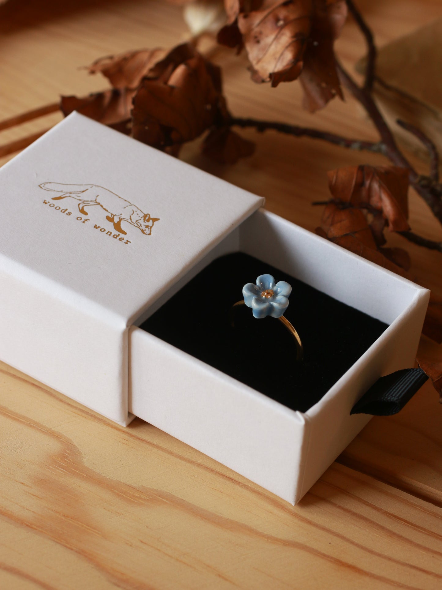 Forget me not flower ring