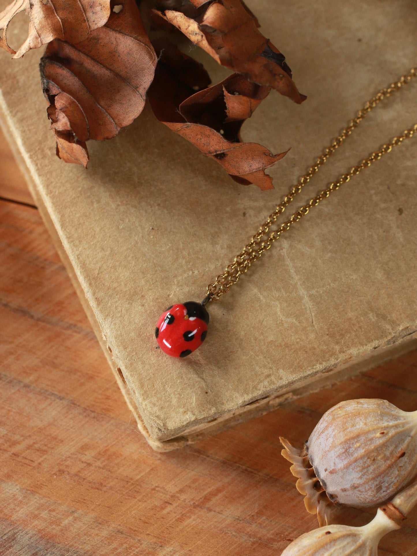 Ladybug necklace