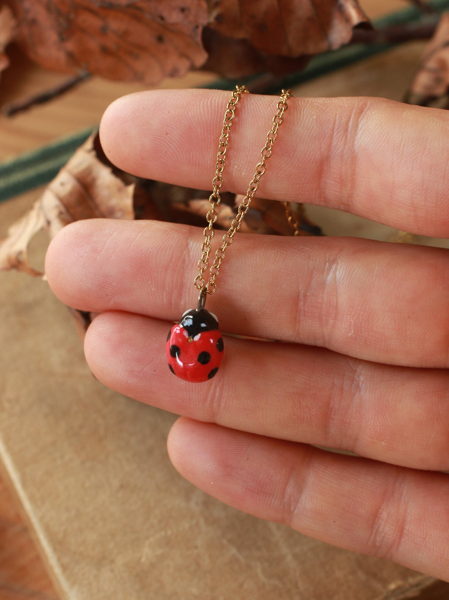 Ladybug necklace