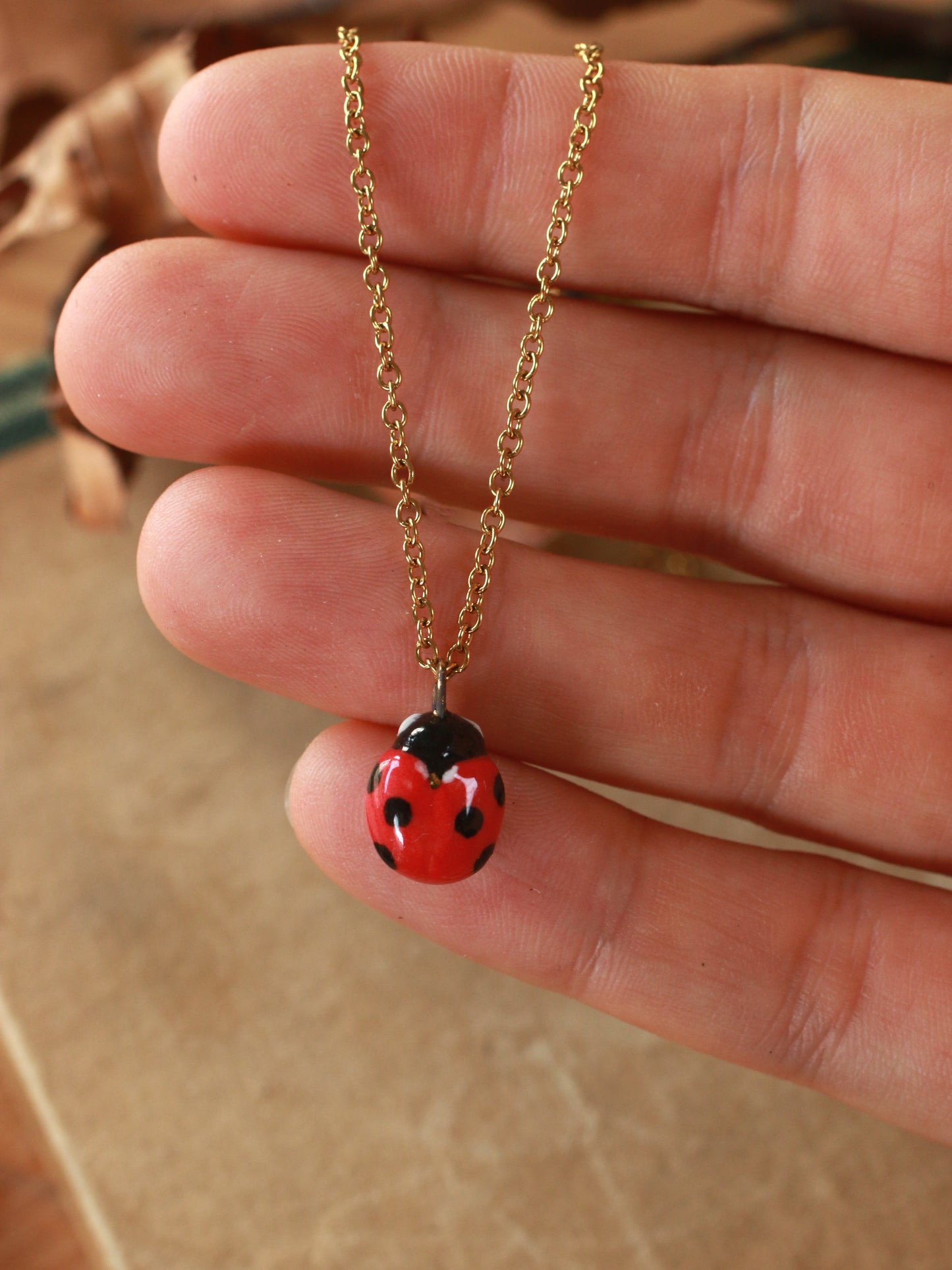 Ladybug necklace
