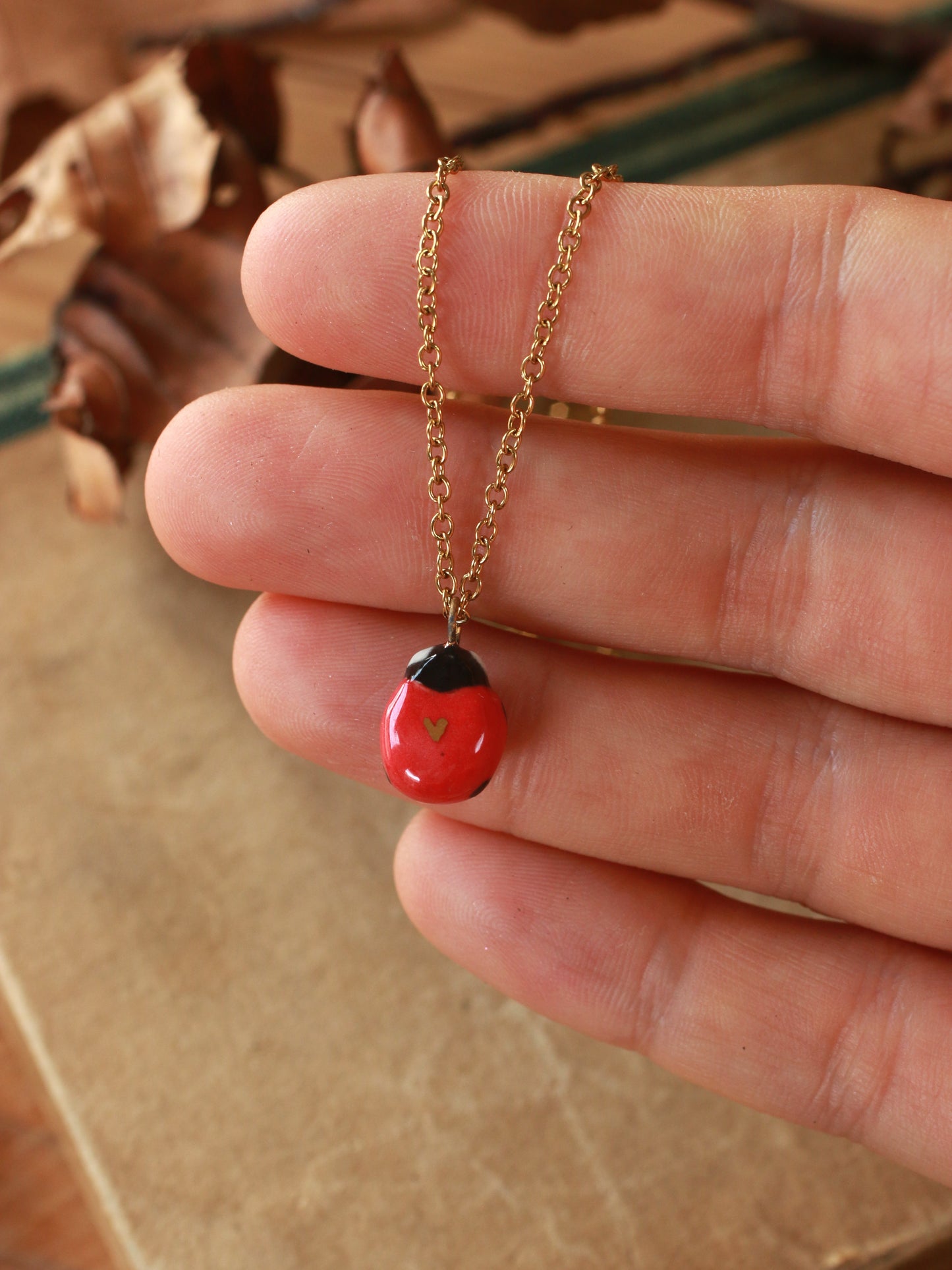 Ladybug necklace