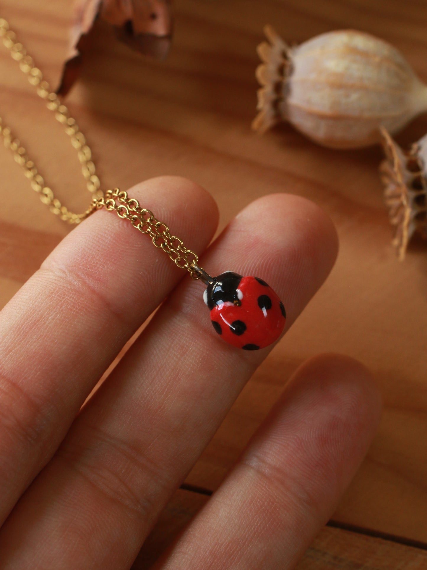 Ladybug necklace