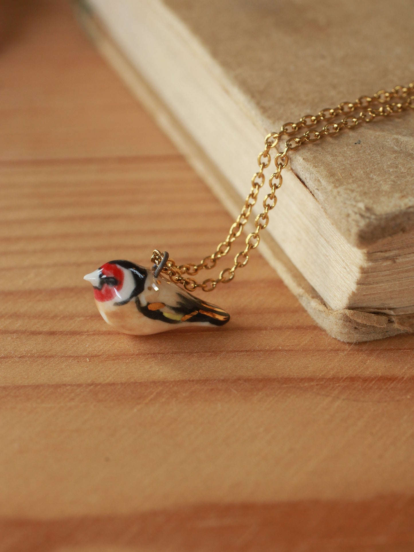 Goldfinch necklace