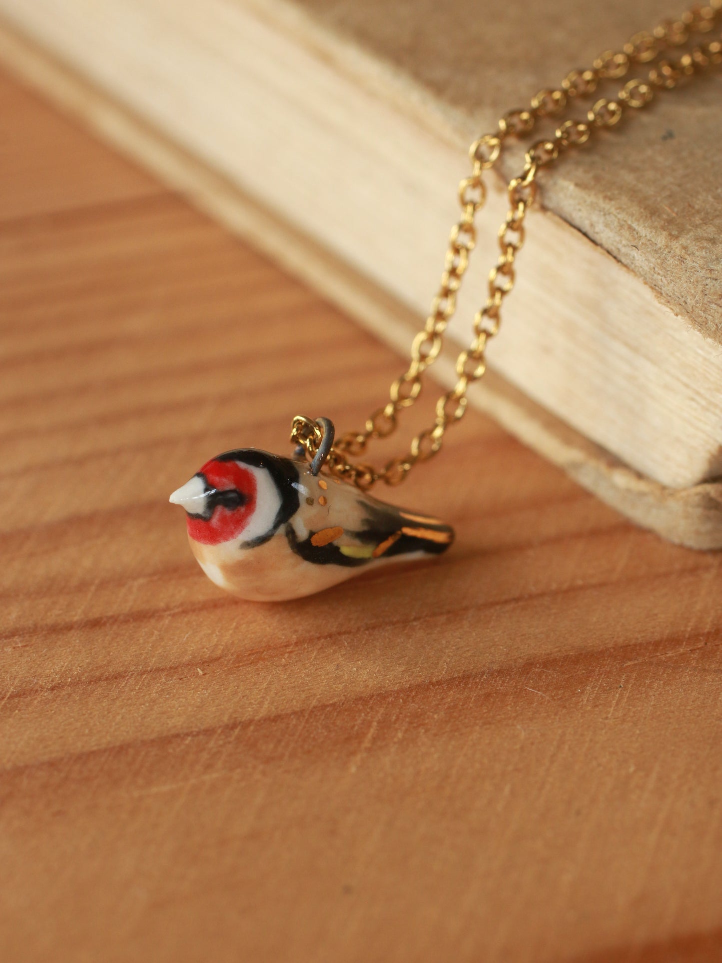 Goldfinch necklace