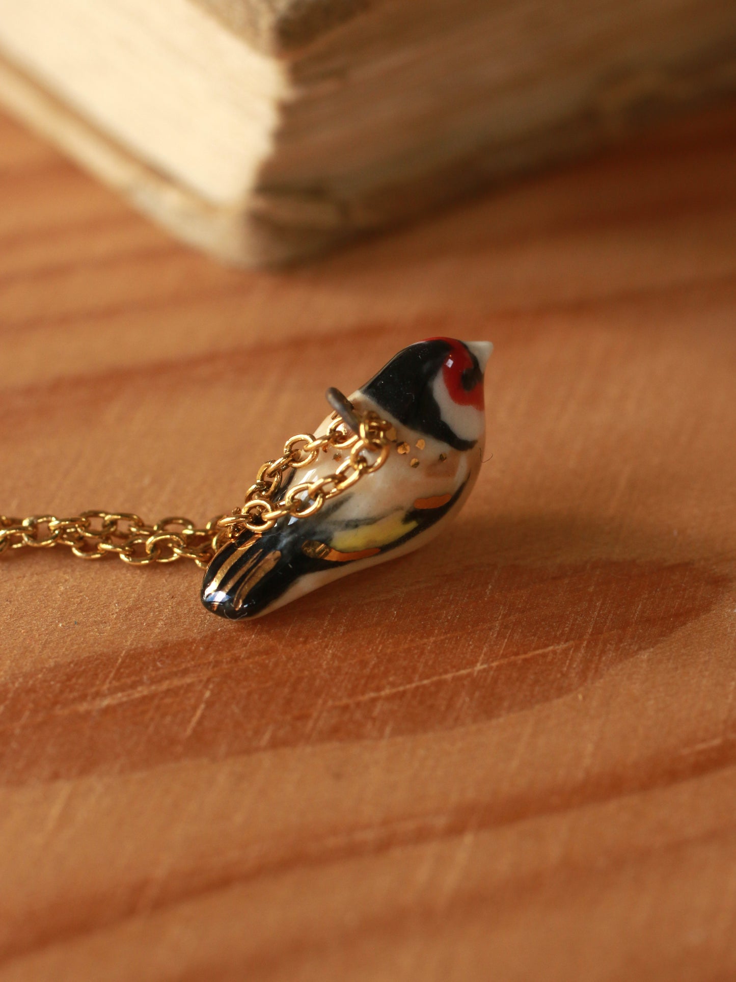 Goldfinch necklace