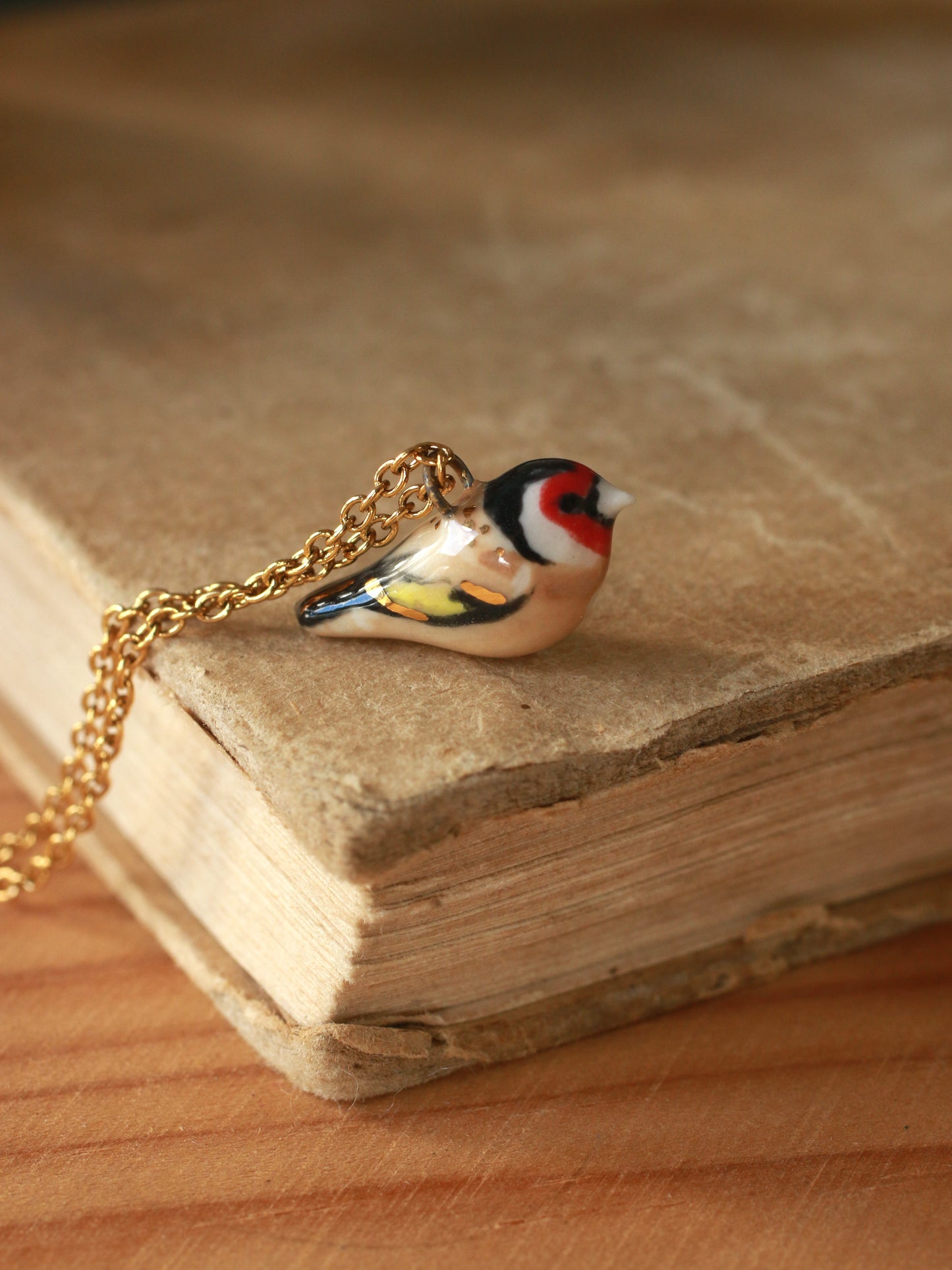 Goldfinch necklace