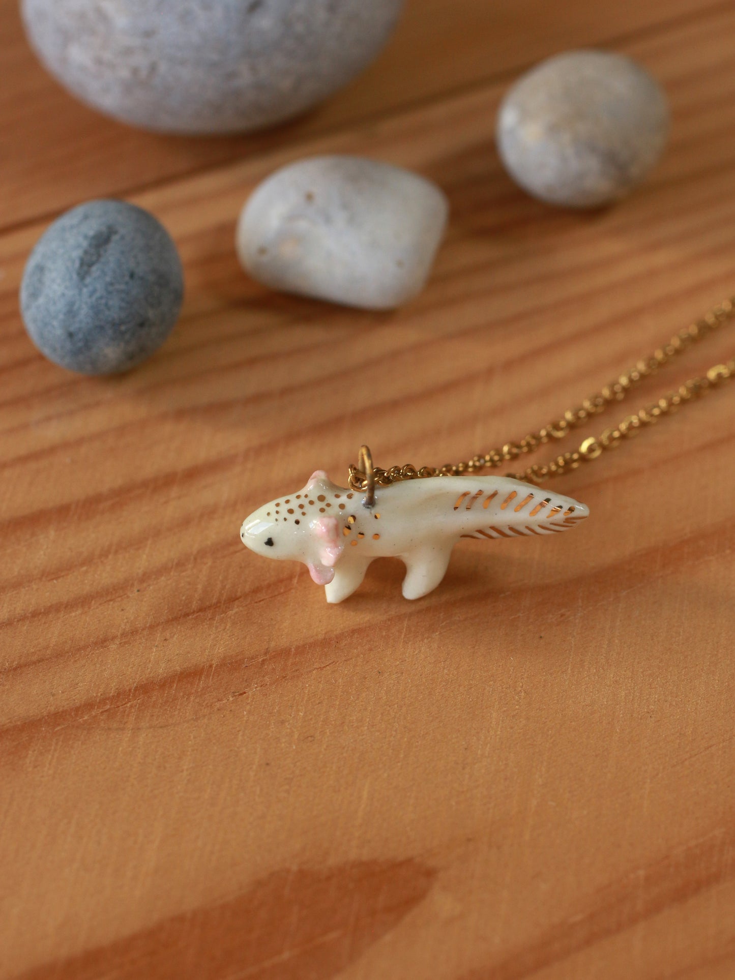 Axolotl necklace