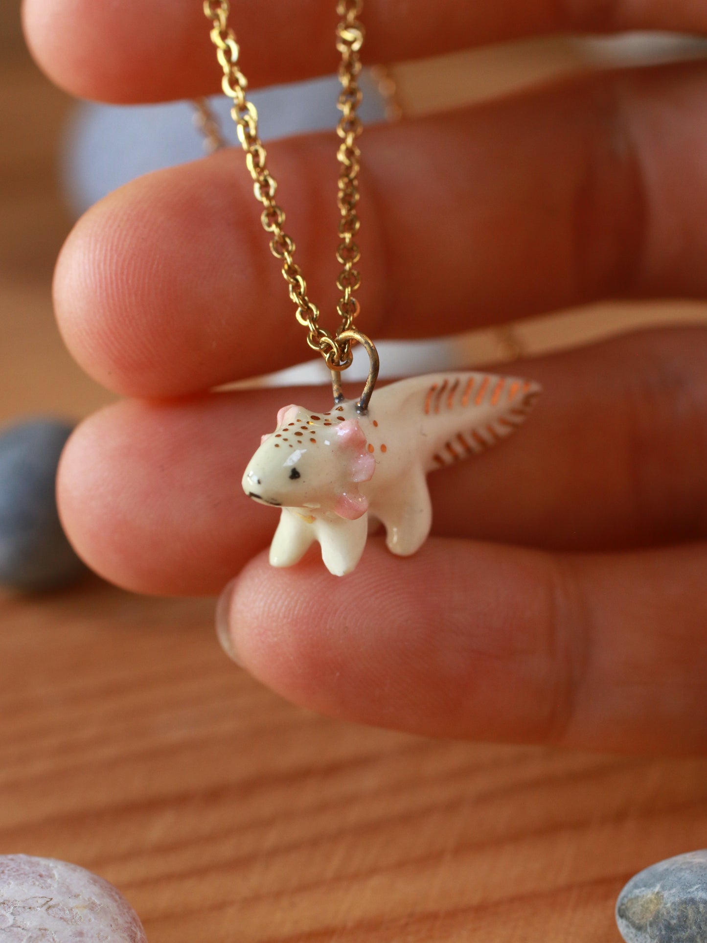 Axolotl necklace