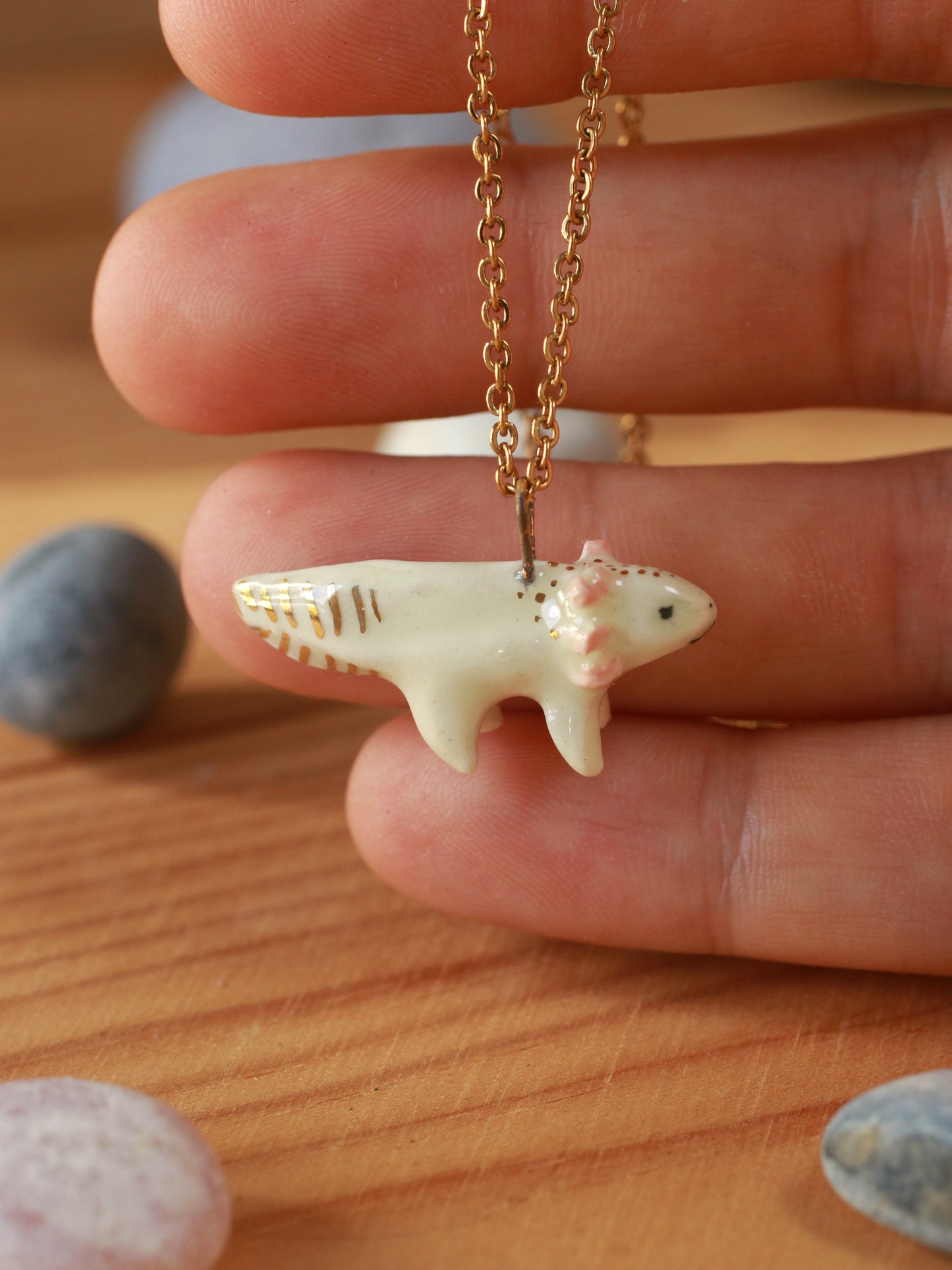Axolotl necklace