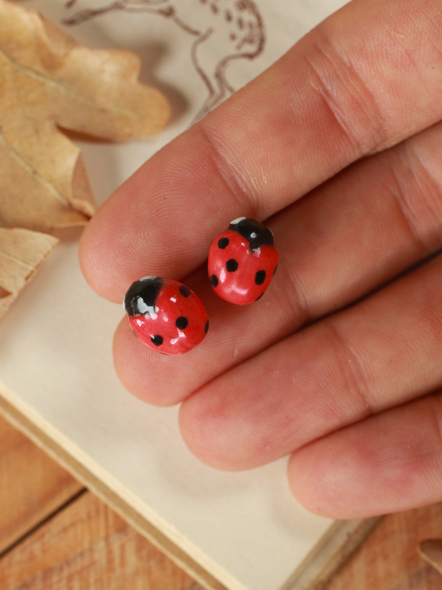 Ladybug earrings