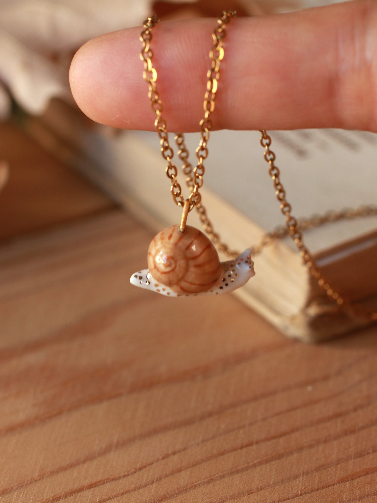 Snail necklace