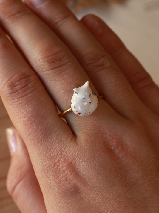 Arctic fox ring