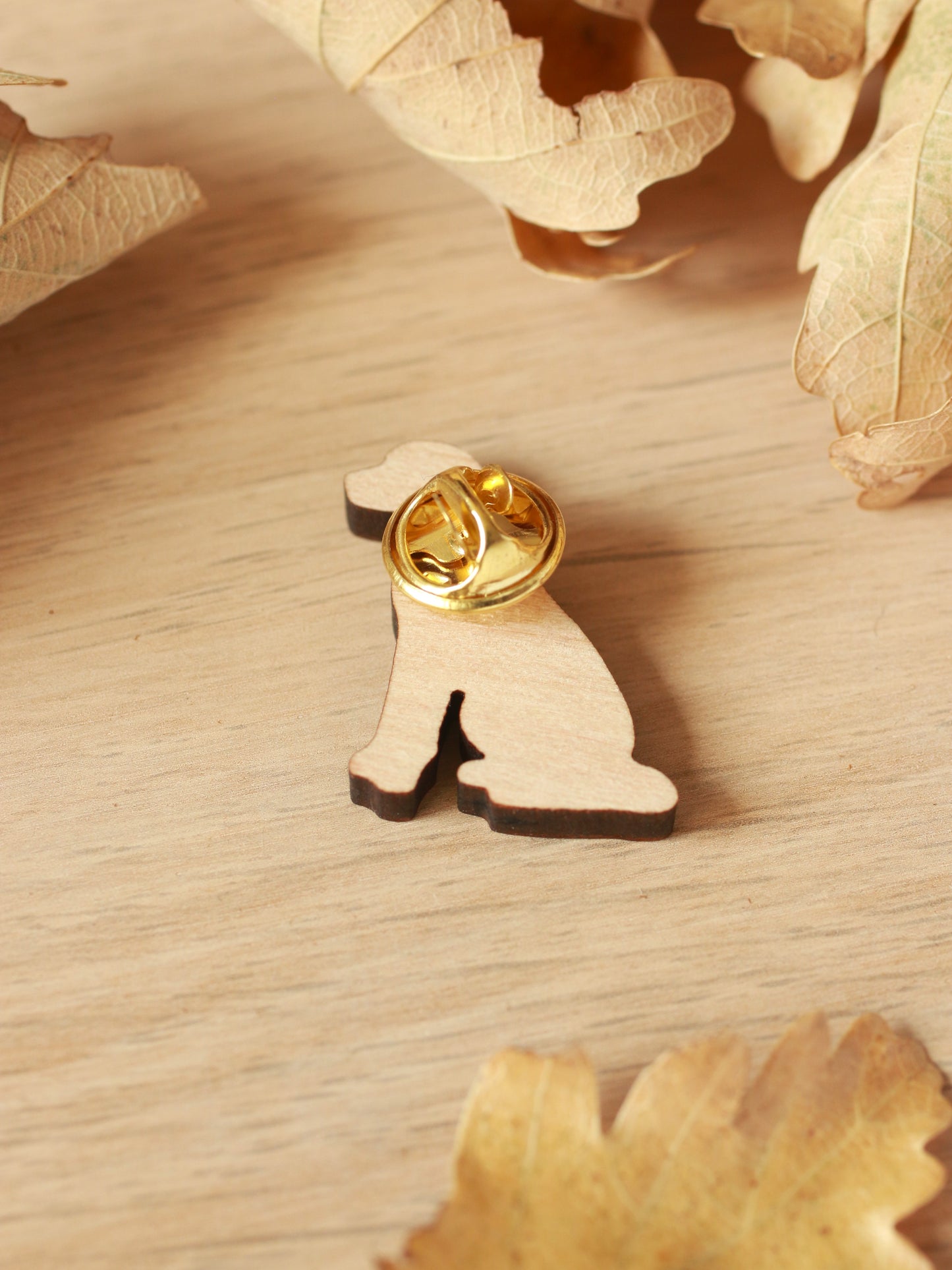 Black dog pin - black Labrador brooch