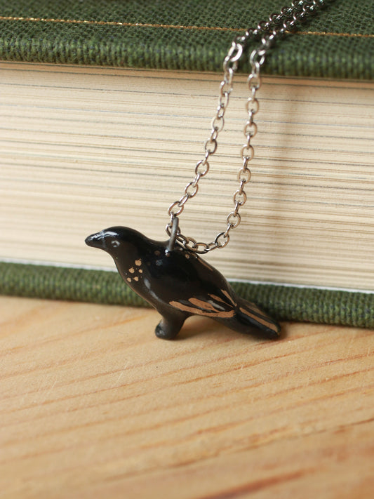 Crow necklace