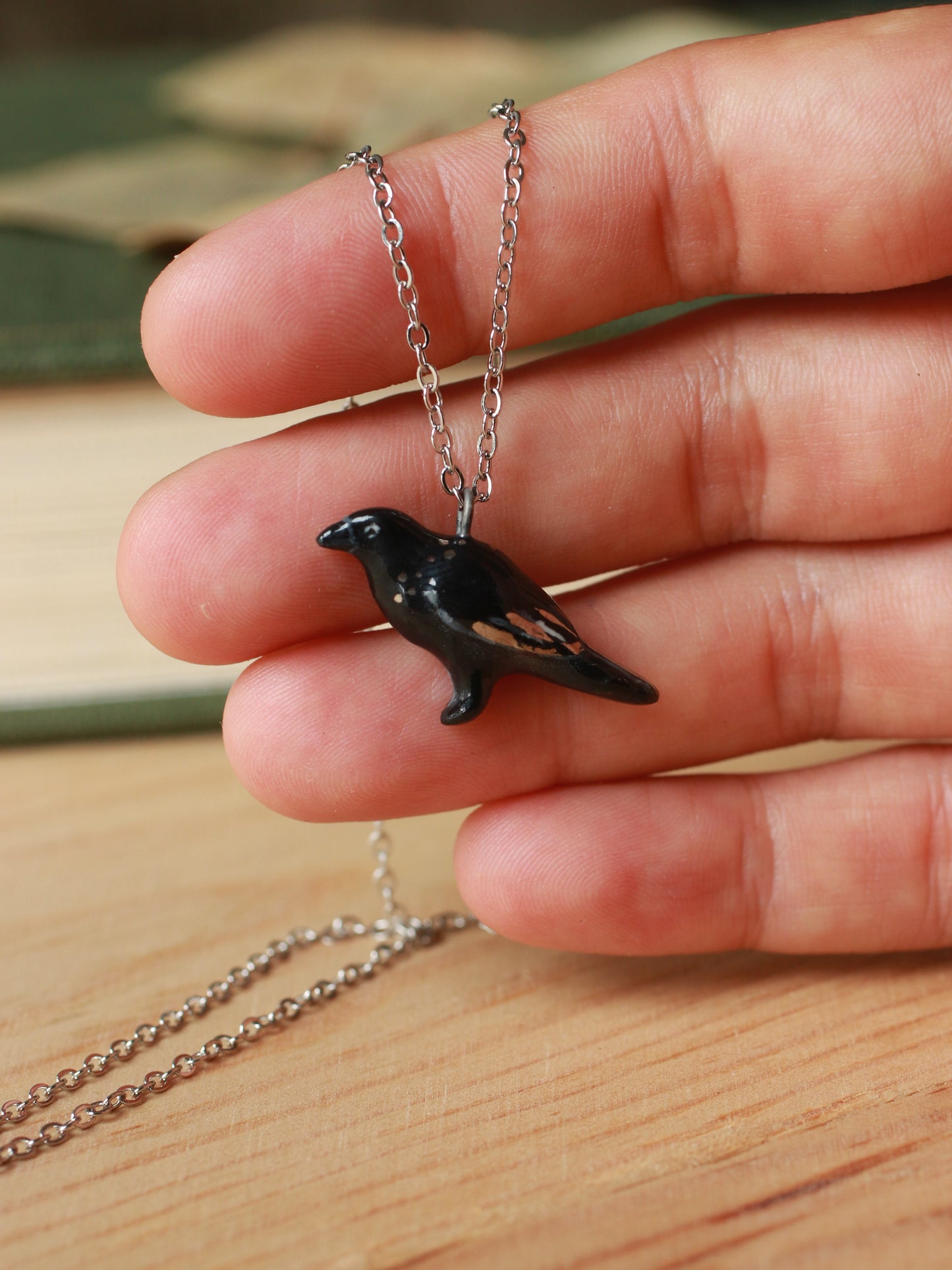 Crow necklace