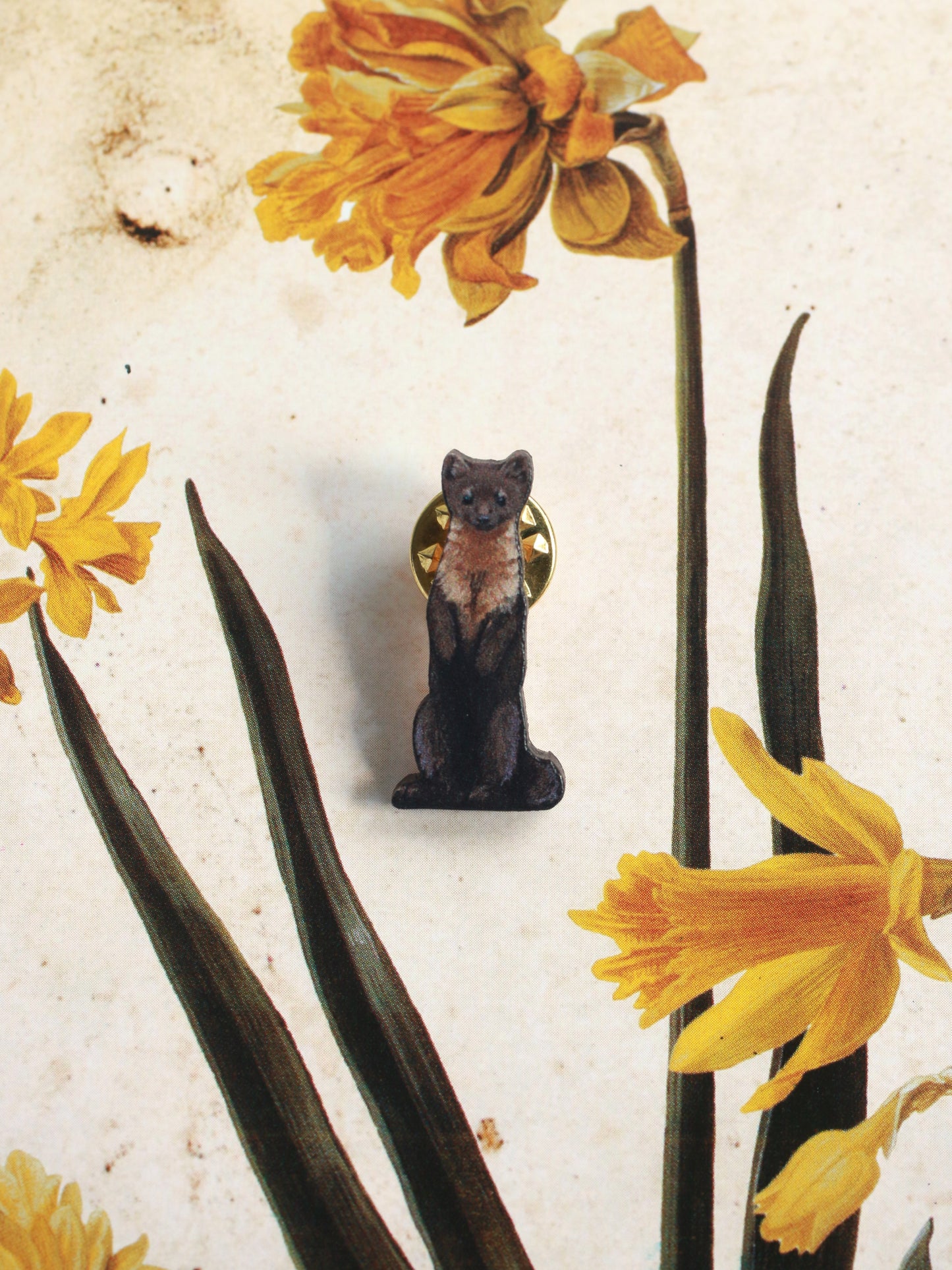 Pine marten pin