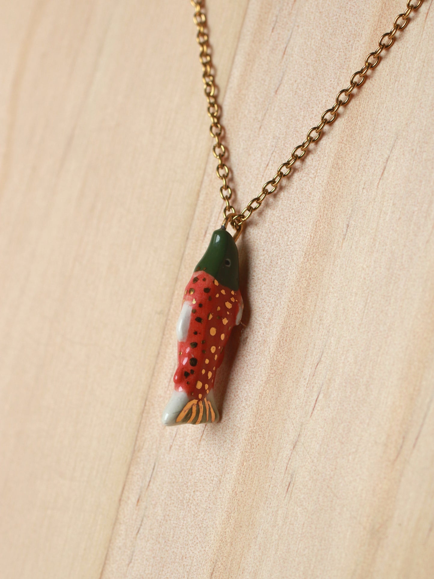 Salmon necklace