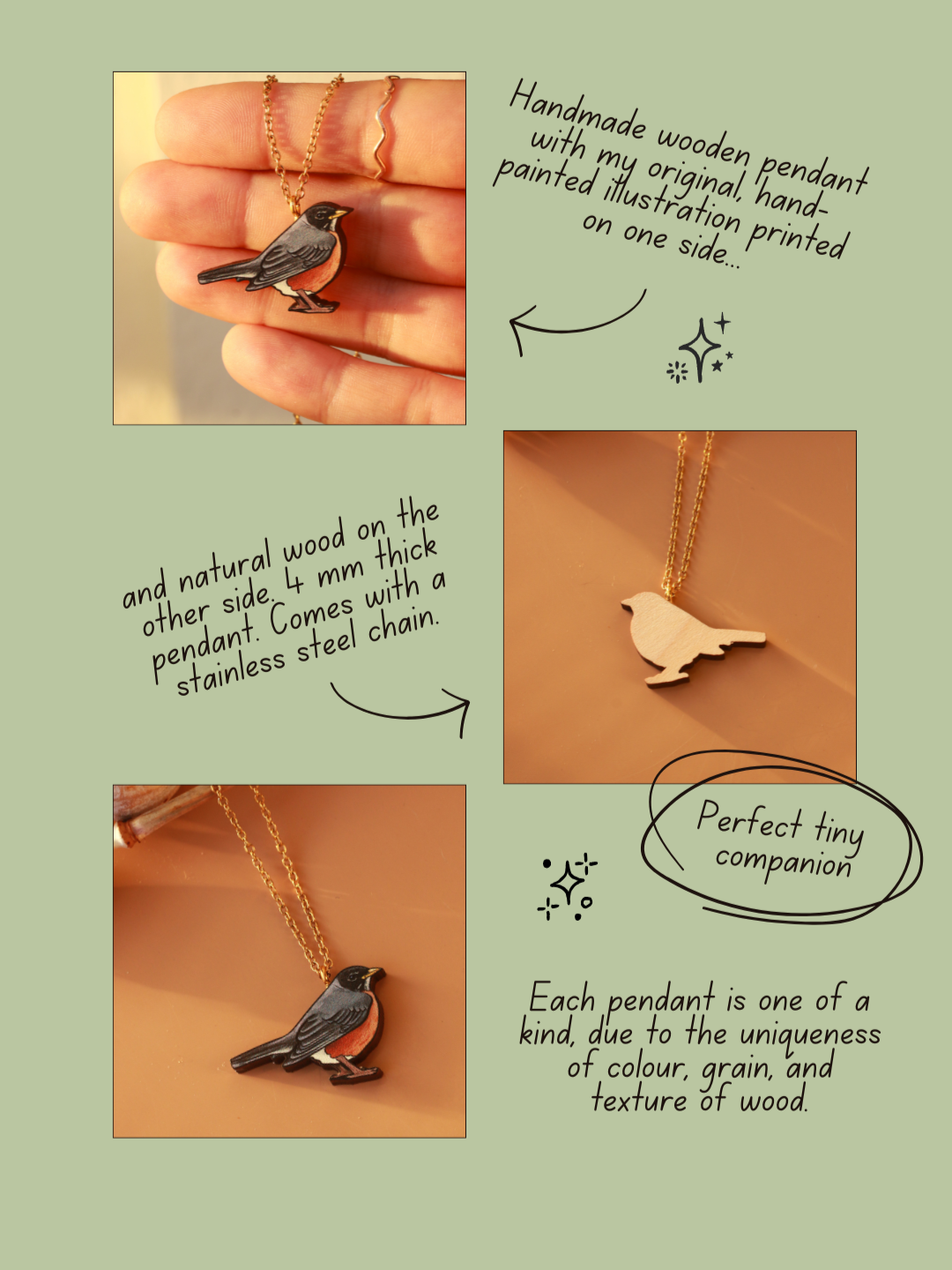 American Robin necklace