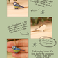 Blue tit necklace - wooden bird pendant