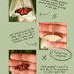 Monarch butterfly - wooden necklace