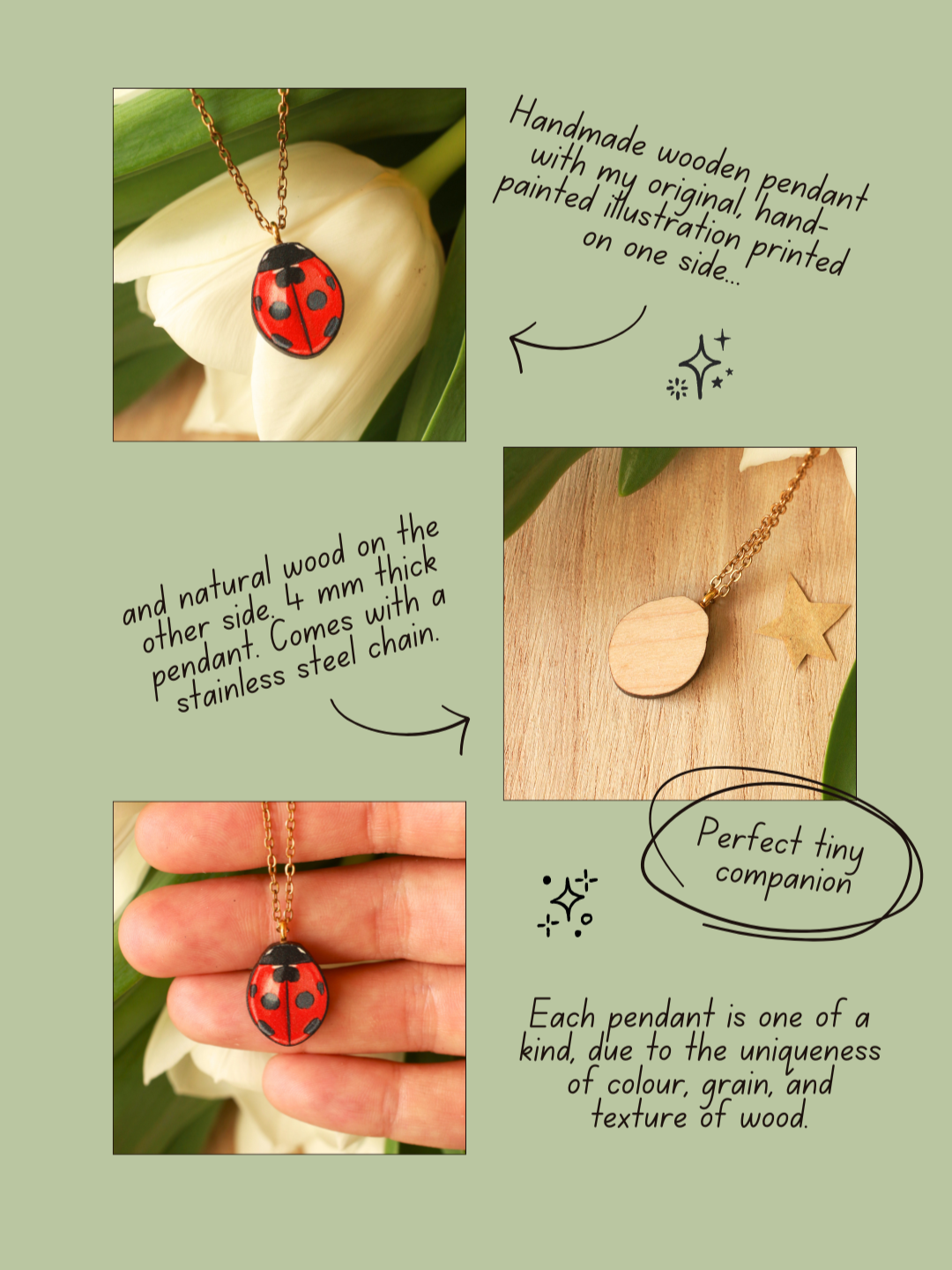 Ladybug necklace