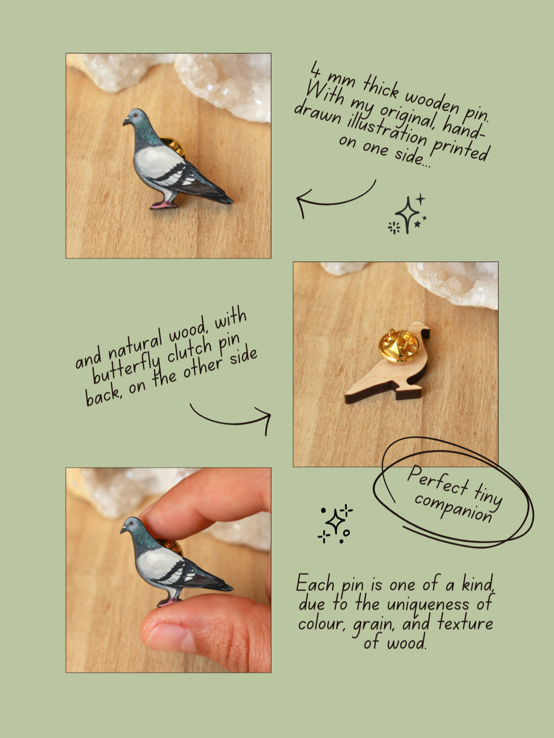 Pigeon pin