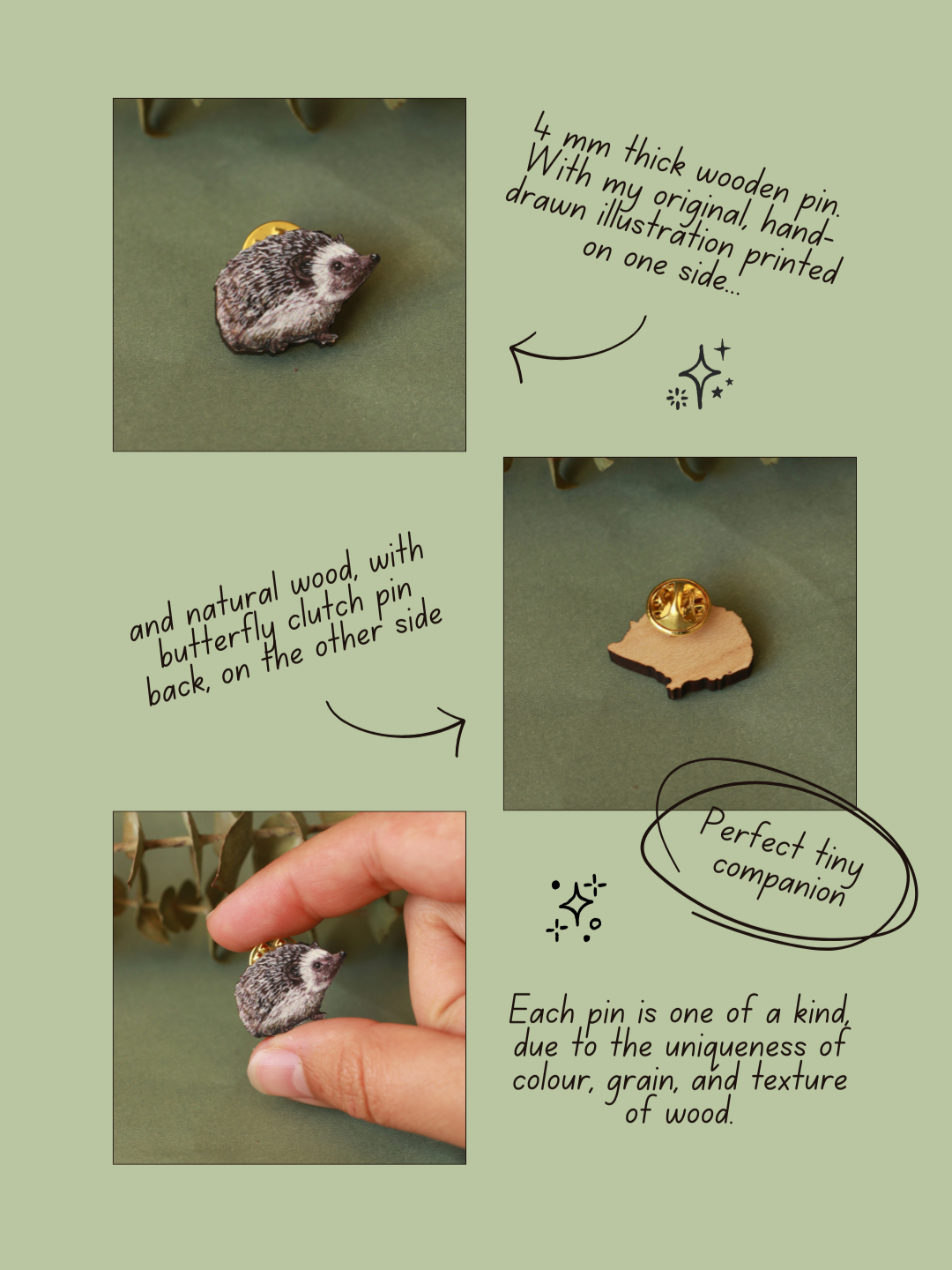 Hedgehog pin